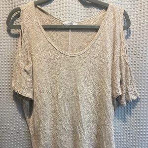 Cold-shoulder Knit Top
